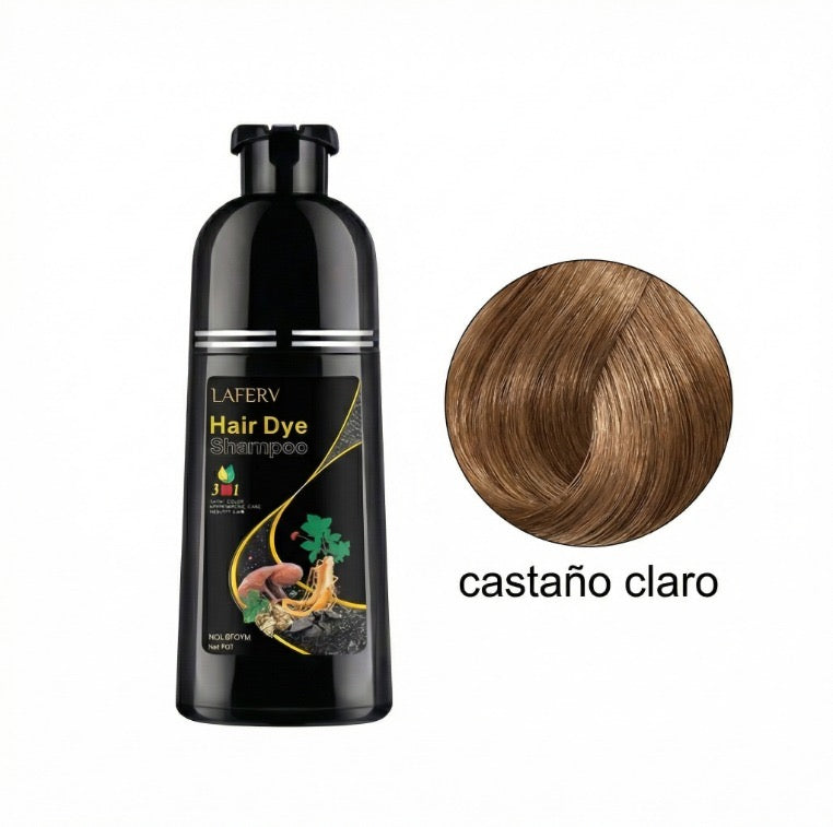 Shampoo tinte 3 en 1 cubre canas 500ml BROWN
