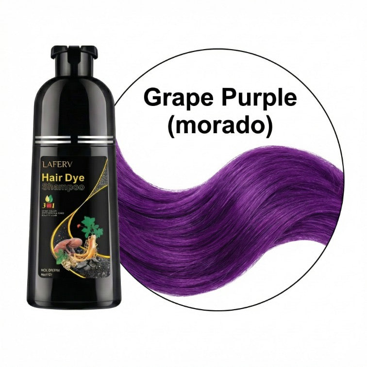 Shampoo tinte 3 en 1 cubre canas 500ml MORADO