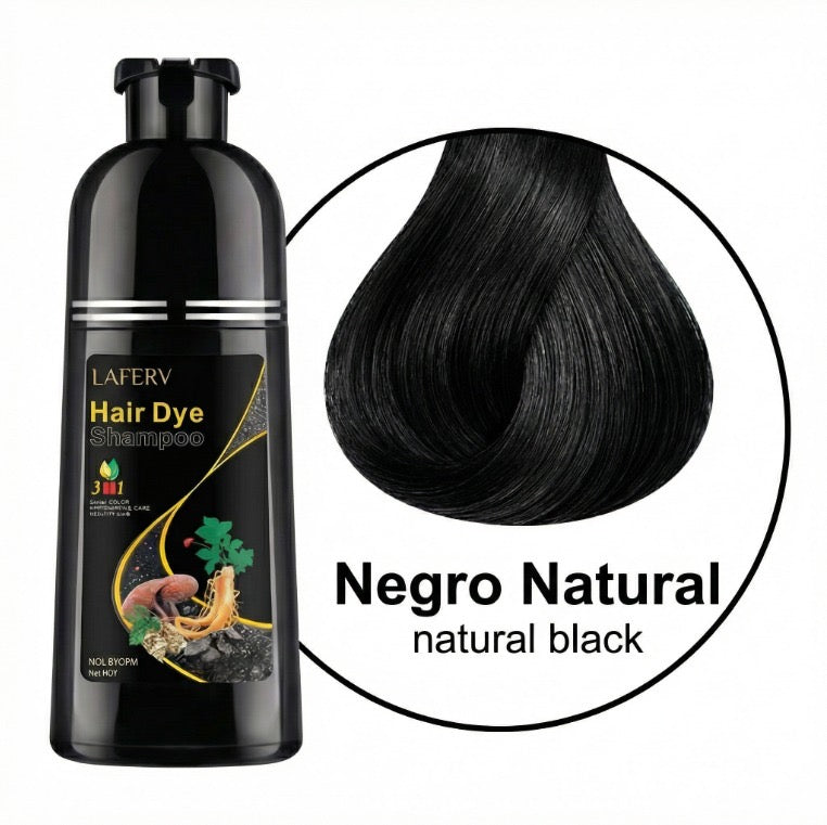 Shampoo tinte 3 en 1 cubre canas 500ml NEGRO