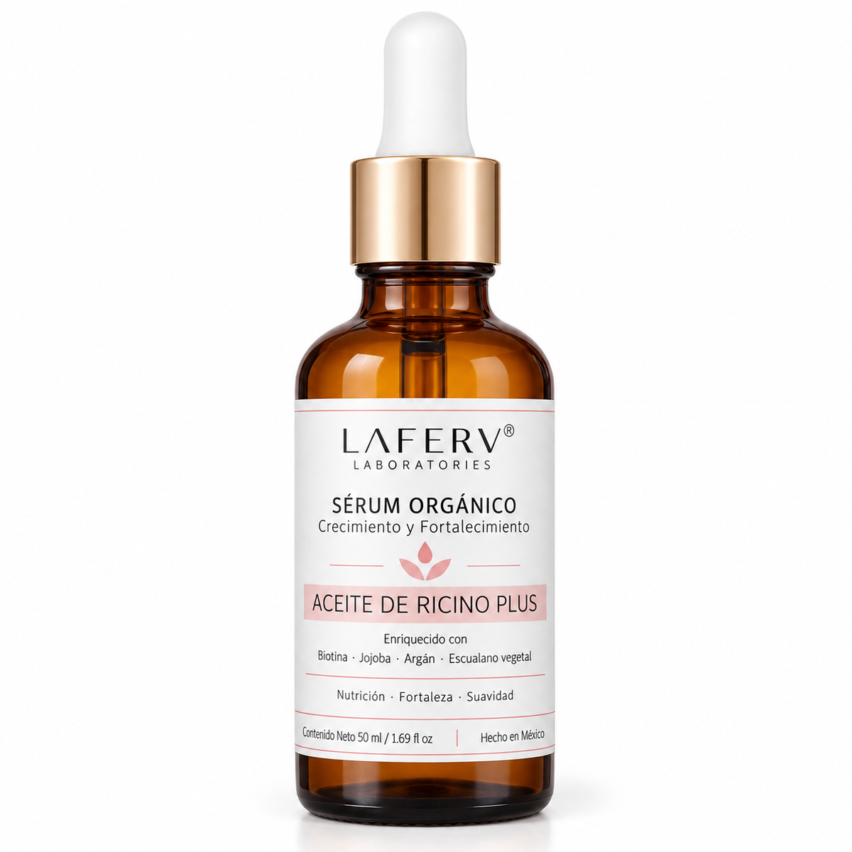 Sérum para pestañas y cejas Aceite de Ricino Plus LAFERV 50 ml