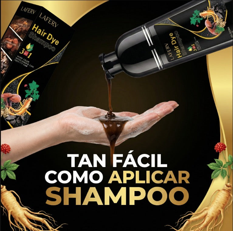 Shampoo tinte 3 en 1 cubre canas 500ml DARK BROWN