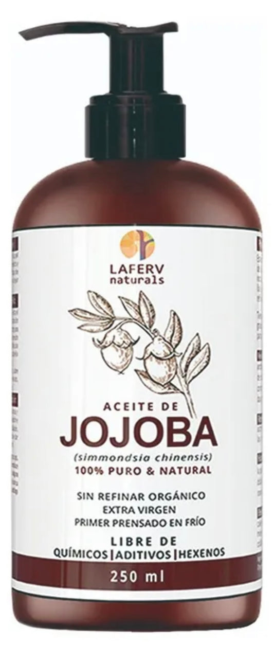 Aceite Jojoba Dorado 100% Orgánico Prensado En Frio 250 Ml