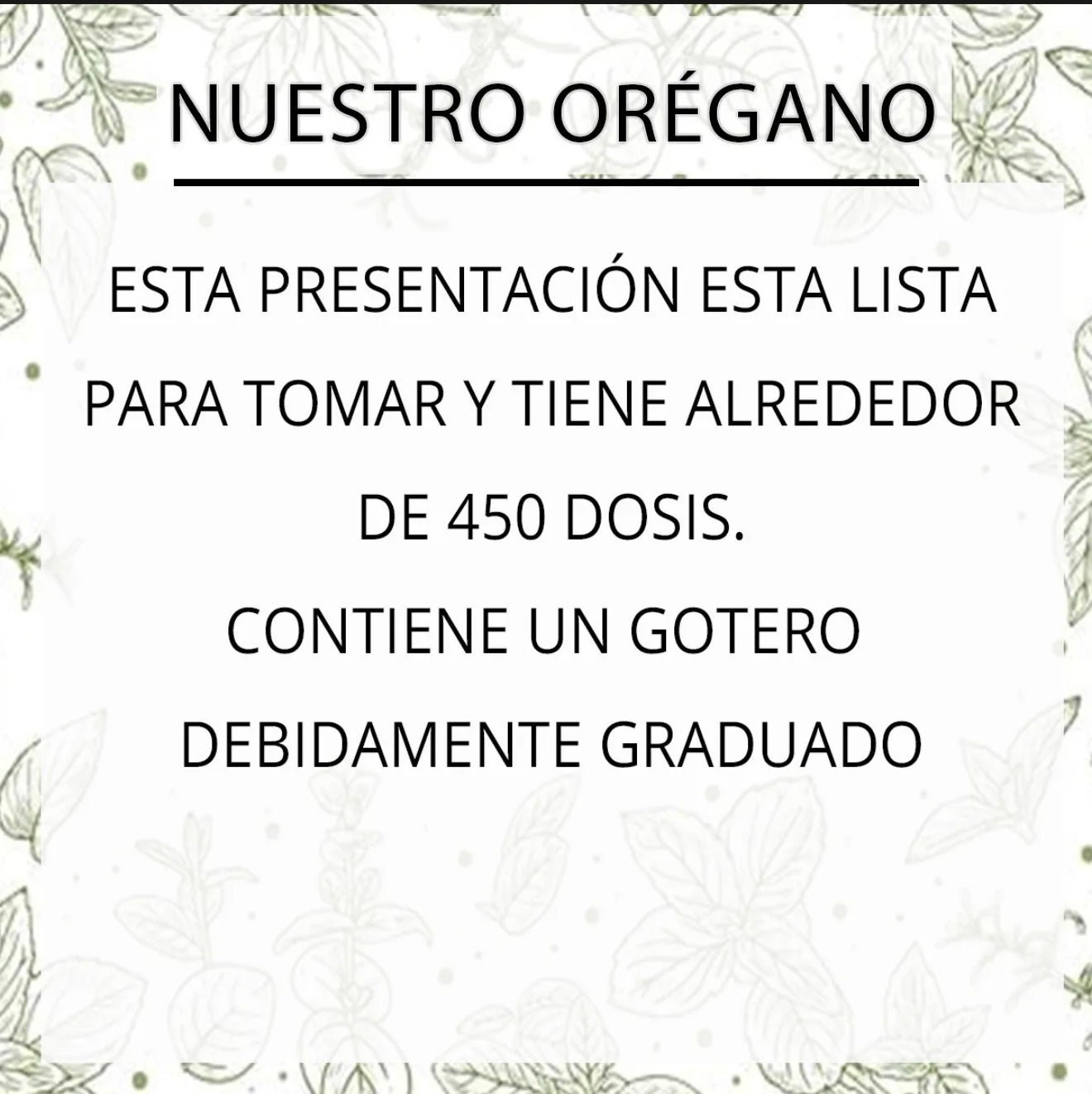Aceite de orégano orgánico 50ml