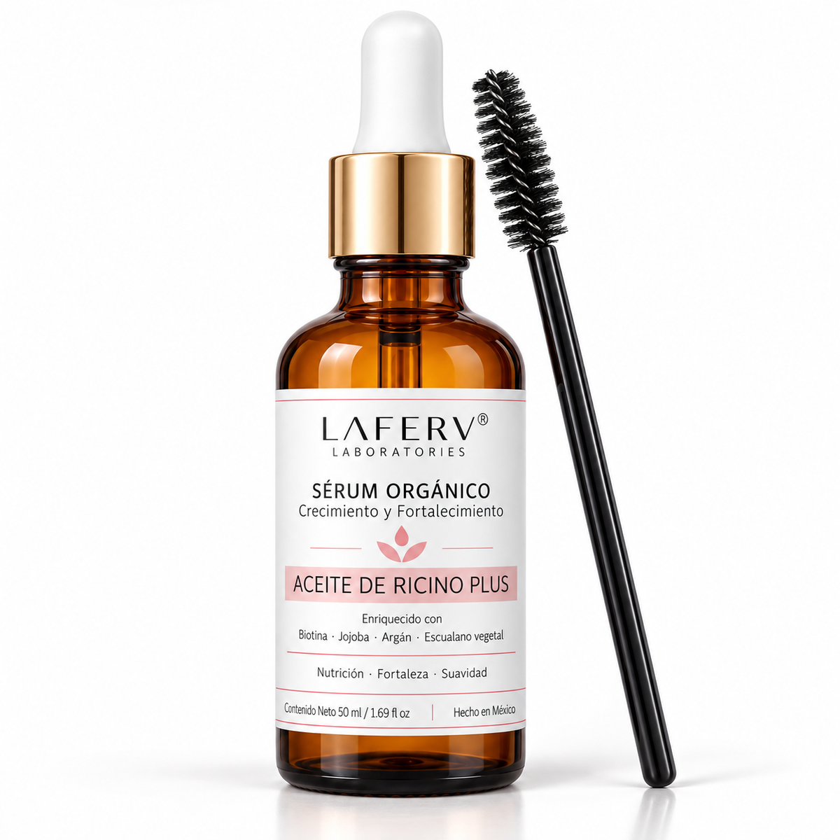 Serum Aceite de Ricino Plus y su aplicador 